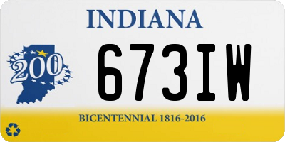 IN license plate 673IW