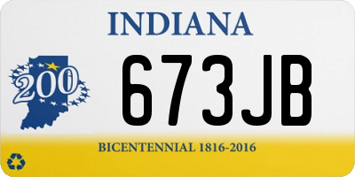 IN license plate 673JB