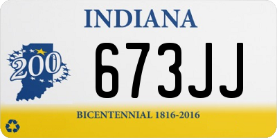 IN license plate 673JJ