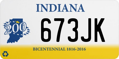 IN license plate 673JK