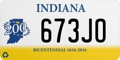 IN license plate 673JO