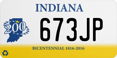IN license plate 673JP