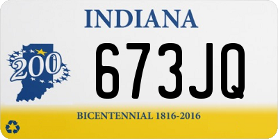 IN license plate 673JQ