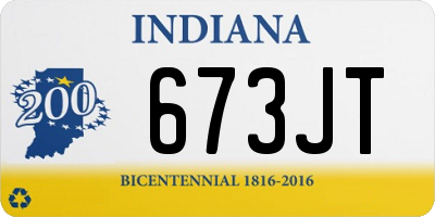 IN license plate 673JT