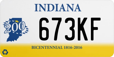 IN license plate 673KF