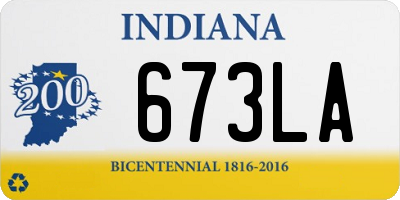 IN license plate 673LA