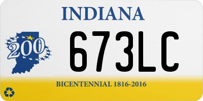 IN license plate 673LC