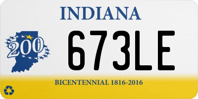 IN license plate 673LE