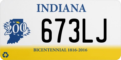 IN license plate 673LJ