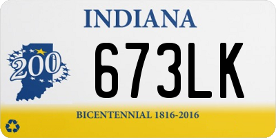 IN license plate 673LK