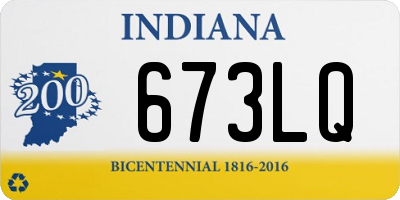 IN license plate 673LQ