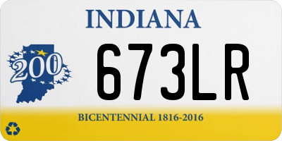 IN license plate 673LR