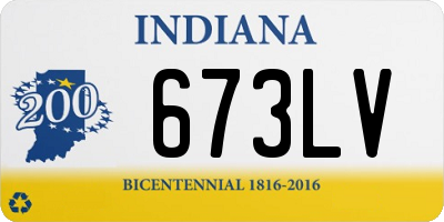 IN license plate 673LV