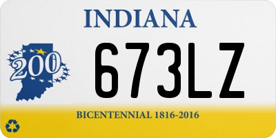 IN license plate 673LZ