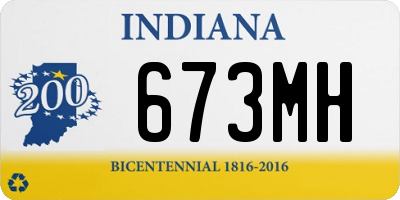 IN license plate 673MH