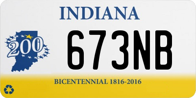IN license plate 673NB