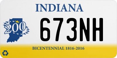 IN license plate 673NH