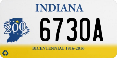 IN license plate 673OA