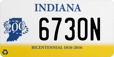 IN license plate 673ON