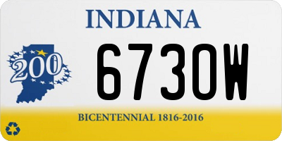 IN license plate 673OW