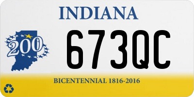 IN license plate 673QC
