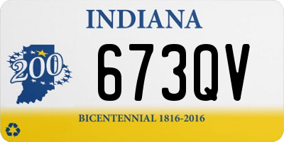 IN license plate 673QV