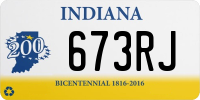 IN license plate 673RJ