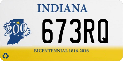 IN license plate 673RQ