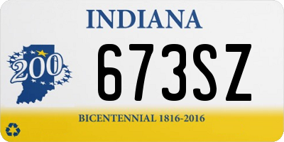 IN license plate 673SZ