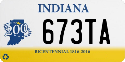 IN license plate 673TA