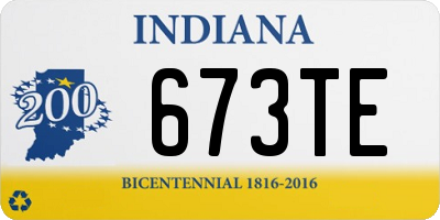 IN license plate 673TE