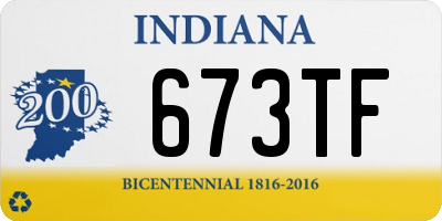 IN license plate 673TF