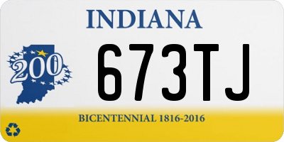 IN license plate 673TJ