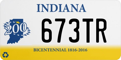 IN license plate 673TR