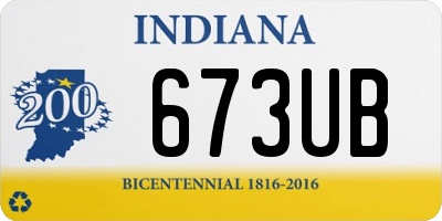 IN license plate 673UB