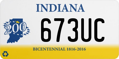 IN license plate 673UC