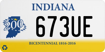 IN license plate 673UE