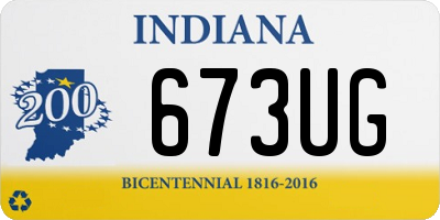 IN license plate 673UG