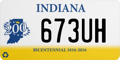 IN license plate 673UH