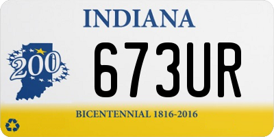 IN license plate 673UR