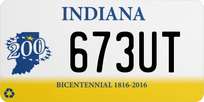 IN license plate 673UT