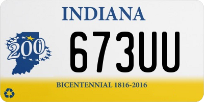 IN license plate 673UU