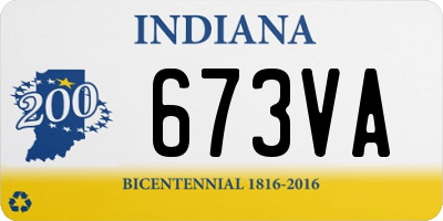 IN license plate 673VA