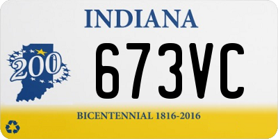 IN license plate 673VC