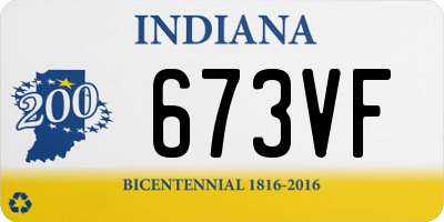 IN license plate 673VF