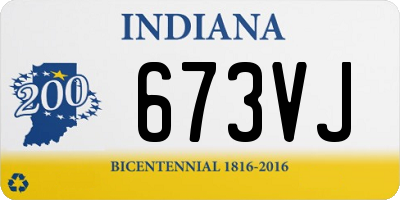 IN license plate 673VJ