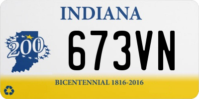 IN license plate 673VN