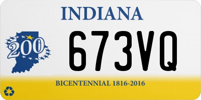 IN license plate 673VQ