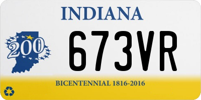 IN license plate 673VR