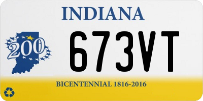 IN license plate 673VT